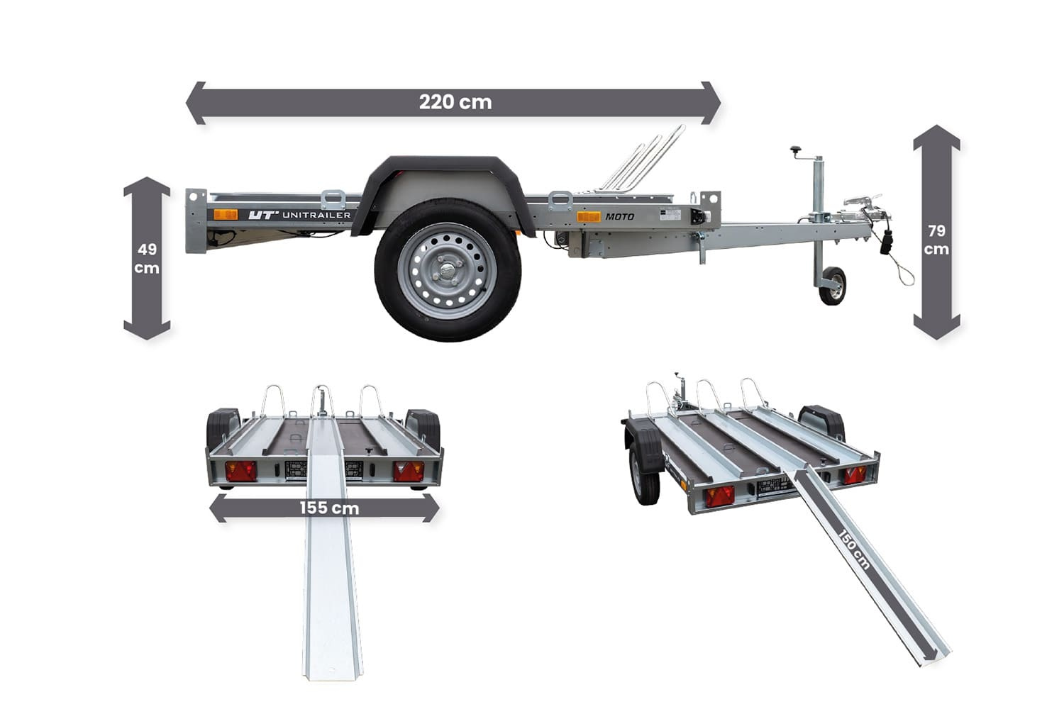 Remorque moto basculante UNITRAILER MOTO 3 – Image 12