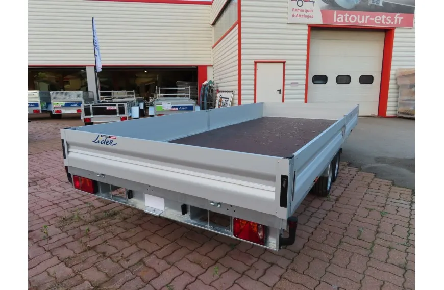 Remorque Plateau 32670 - PTAC 2500 kg - LIDER