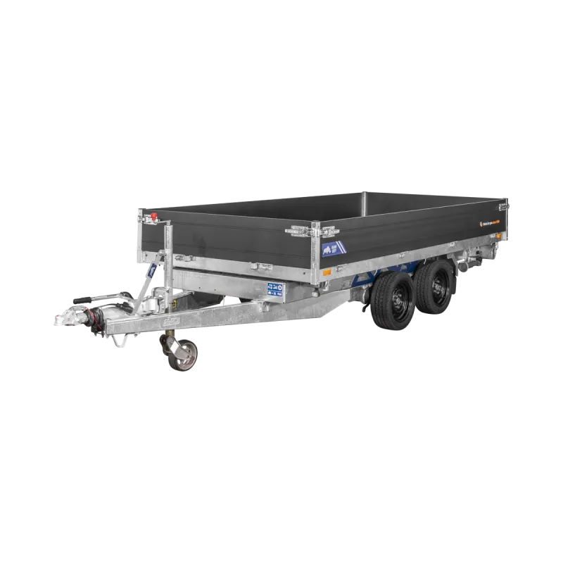 Remorque Tribenne avec pompe électrique - PTAC 3500 kg - Saris – Image 3