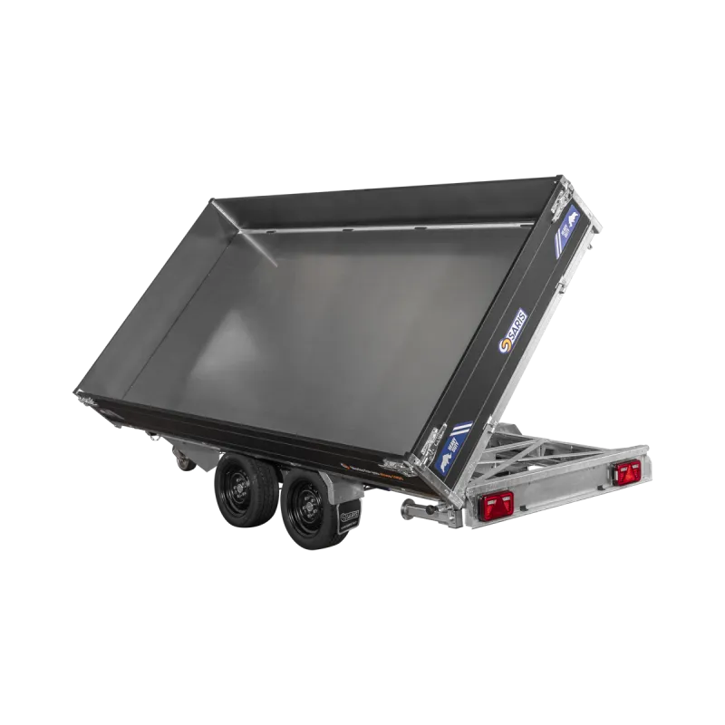 Remorque Tribenne avec pompe électrique - PTAC 3500 kg - Saris – Image 4